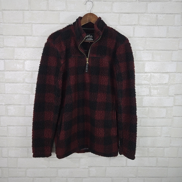 Alpine Sherpa plaid print pullover - Picture 1 of 13